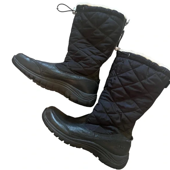 UGG | Shoes | Ugg Snowpeak Black Tall Winter Boots Size 8  display picture 3
